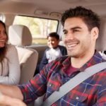 family in a car