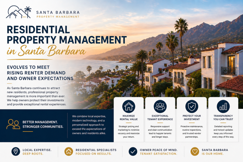 Residential Property Management in Santa Barbara Evolves to Meet Rising Renter Demand and Owner Expectations